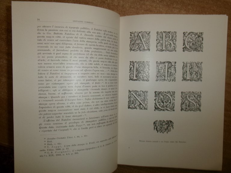 ANNALI TIPOGRAFICI di G. B. Natolini. GIOVANNI COMELLI 1954