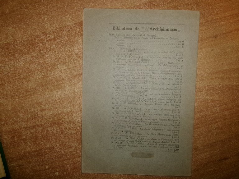 GIORNALI BOLOGNESI del RISORGIMENTO. La "Gazzetta di Bologna"... E. GAMERRA …