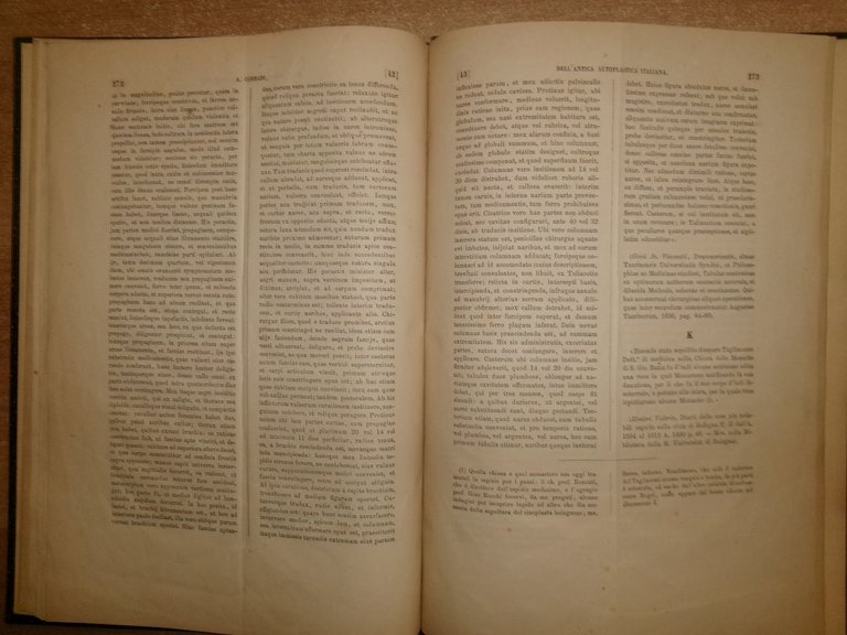 Prof. ALFONSO CORRADI. Dell' Antica Autoplastica Italiana Memoria... 1874