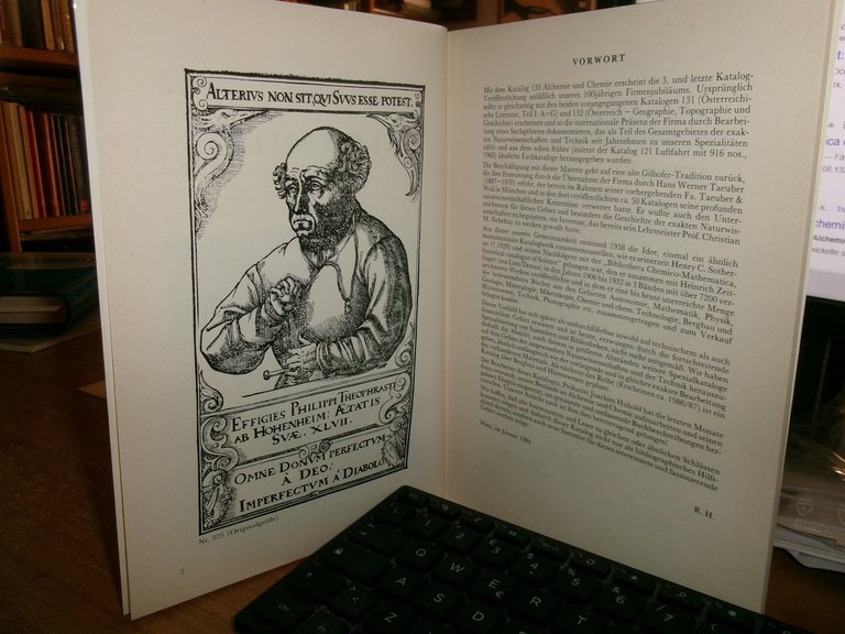 (Catalogo alchimia) ALCHEMIE und CHEMIE Katalog 133 GILHOFER 1984
