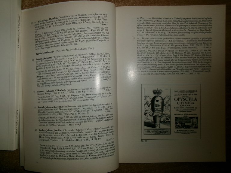 (Catalogo alchimia) ALCHEMIE und CHEMIE Katalog 133 GILHOFER 1984