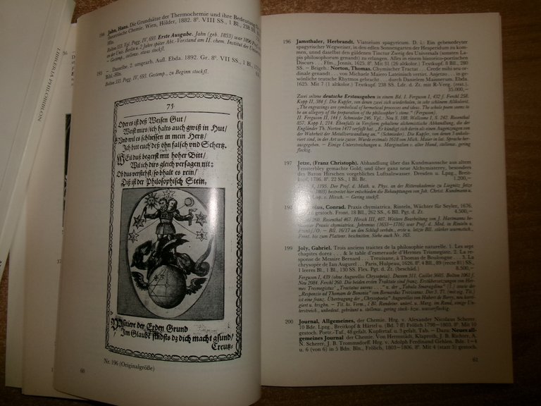 (Catalogo alchimia) ALCHEMIE und CHEMIE Katalog 133 GILHOFER 1984