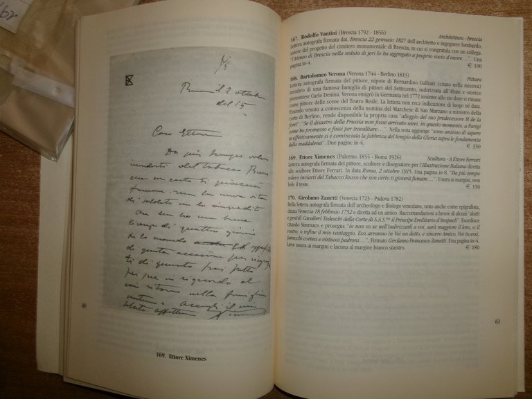 AUTOGRAFI e MANOSCRITTI. LIM ANTIQUA. Catalogo 65