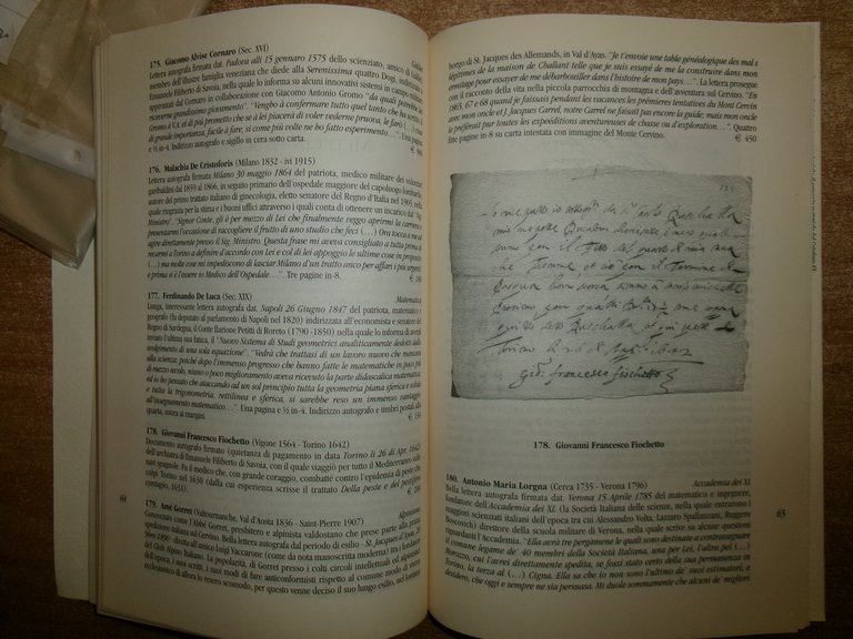 AUTOGRAFI e MANOSCRITTI. LIM ANTIQUA. Catalogo 65