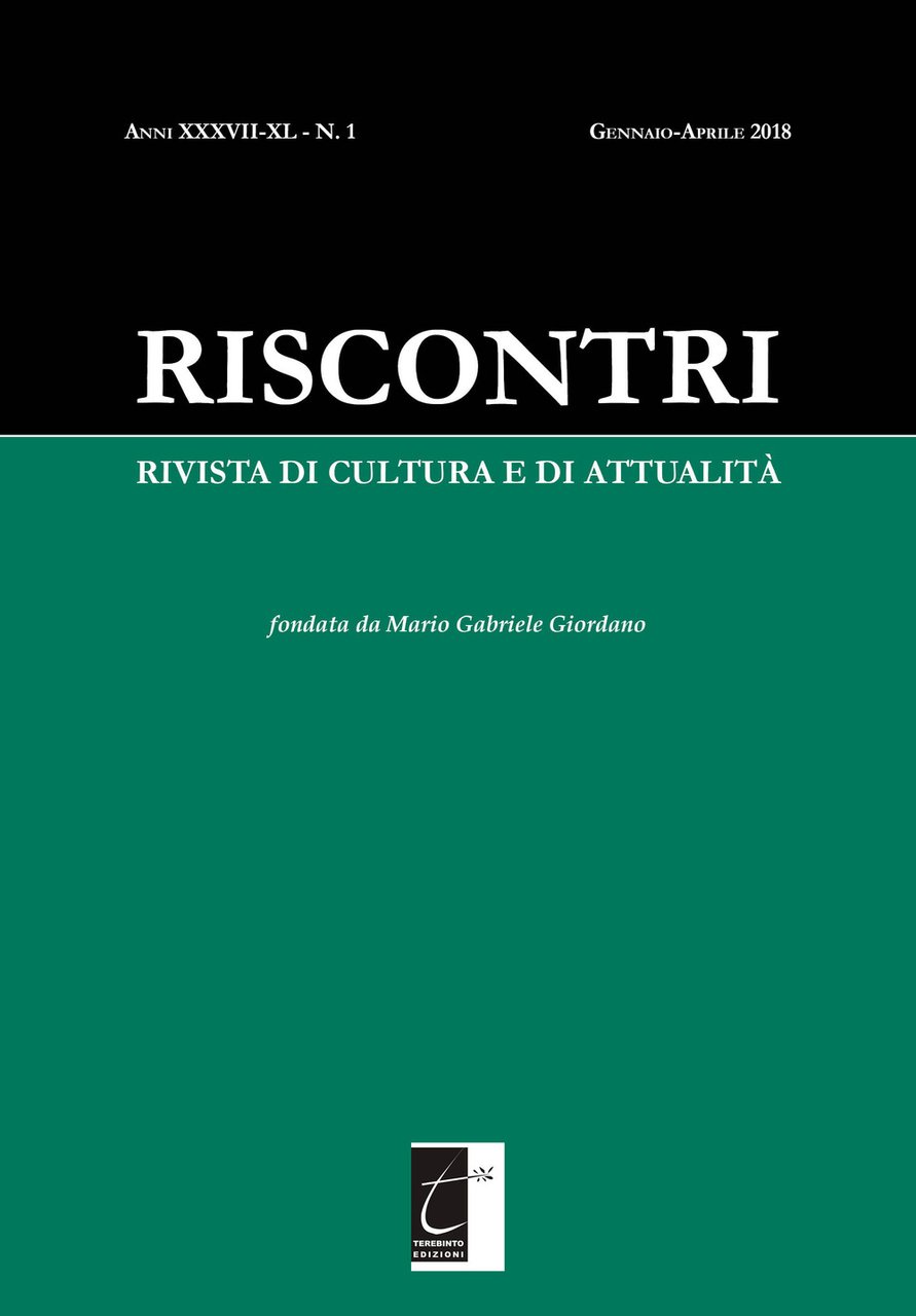 Riscontri. Rivista di cultura e di attualità. Vol. 1: Gennaio-Aprile