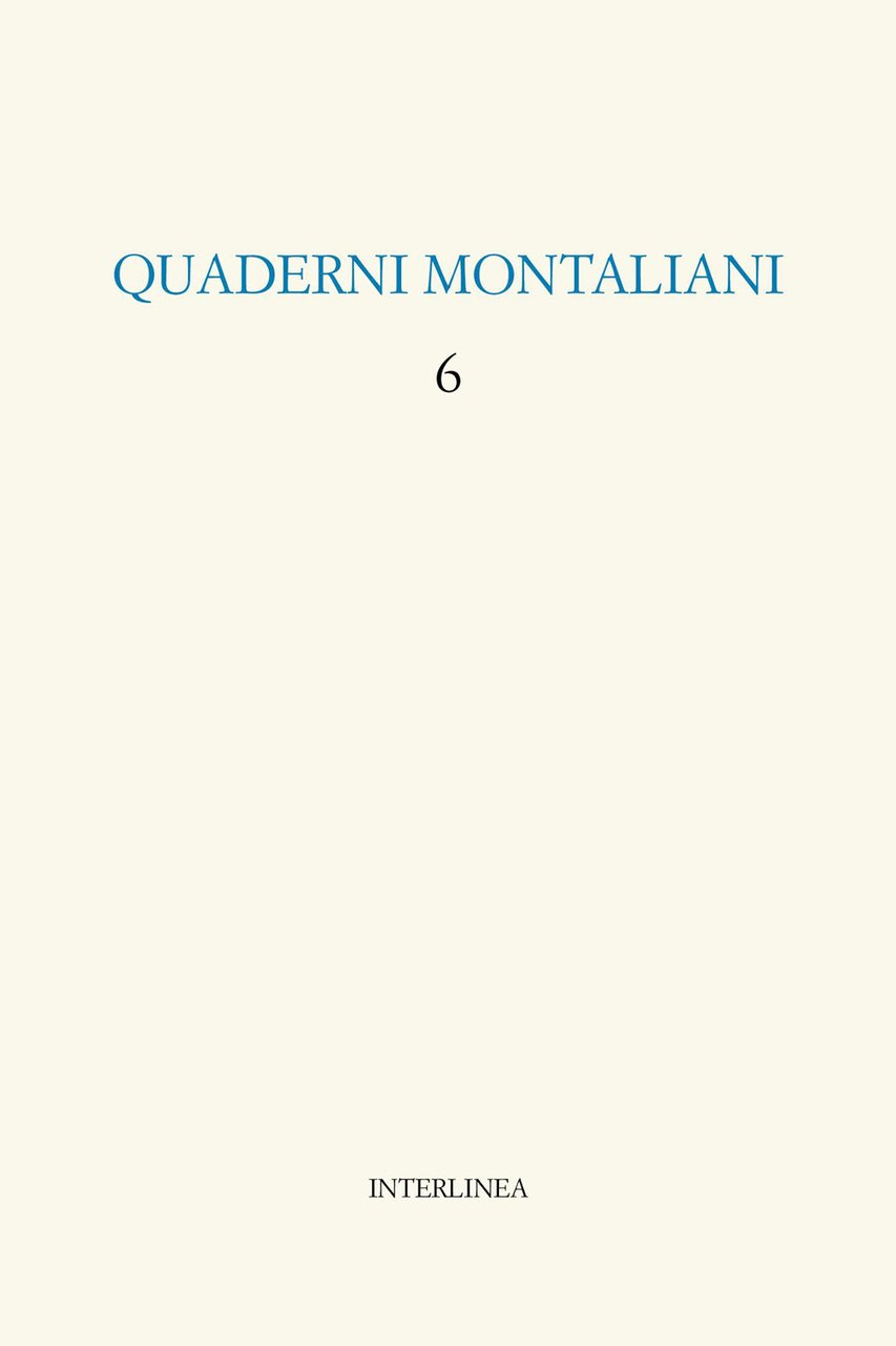 Quaderni montaliani. Vol. 6 | Immagine principale