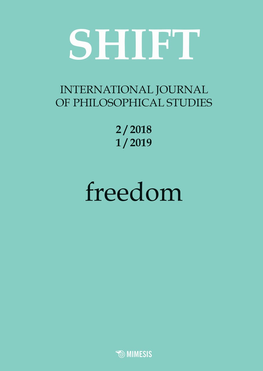 Shift. International journal of philosophical studies. Vol. 2-1: Freedom