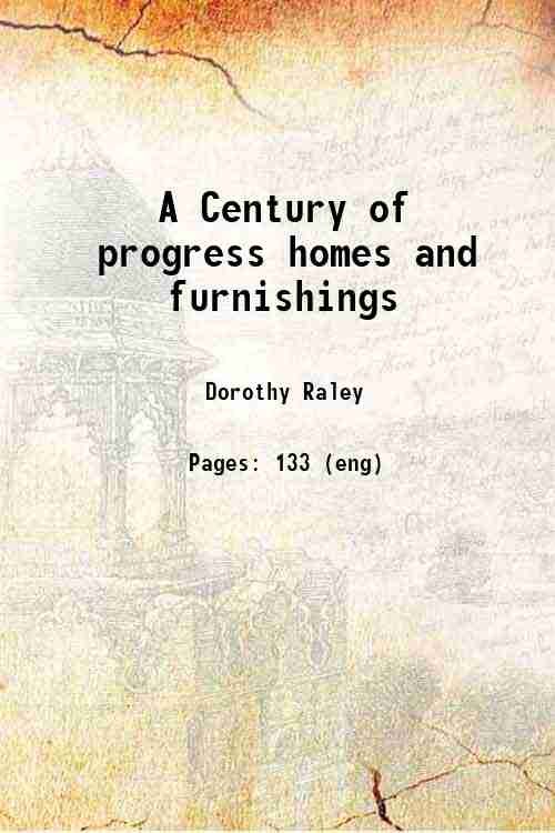 A Century of progress homes and furnishings 1934