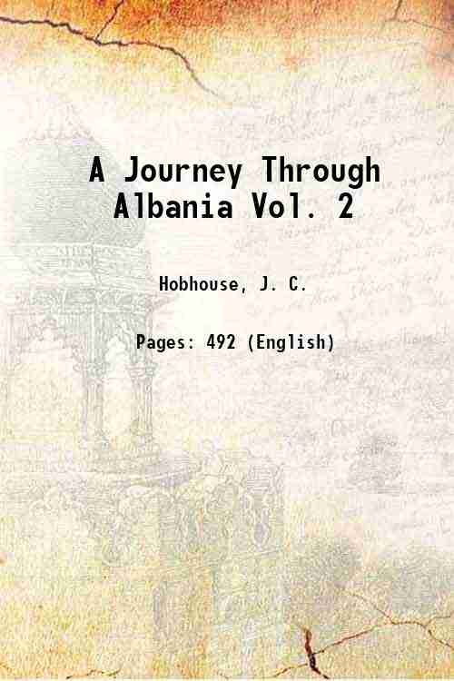 A Journey Through Albania Vol. 2 Volume 2 1817