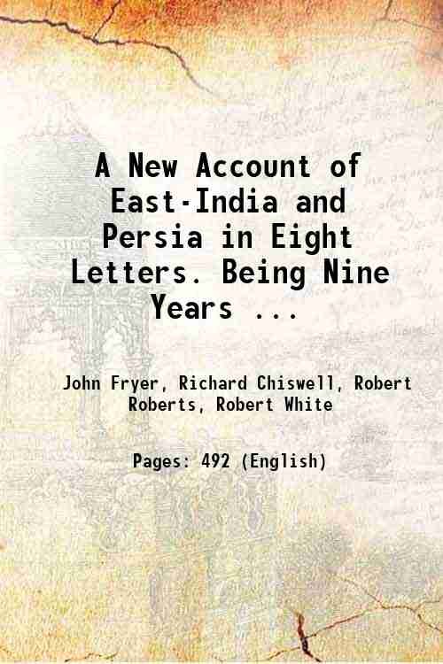 A New Account of East-India and Persia in Eight Letters. … | Immagine principale
