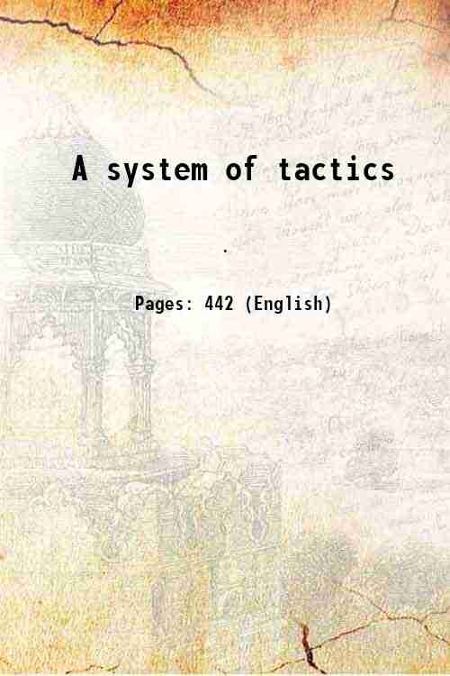 A system of tactics 1834