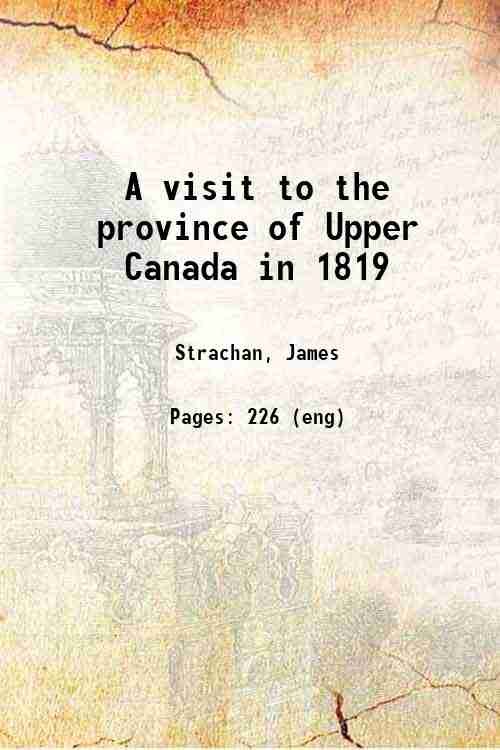 A visit to the province of Upper Canada in 1819 … | Immagine principale