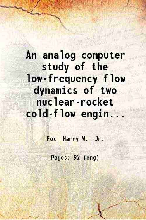 An analog computer study of the low-frequency flow dynamics of … | Immagine principale