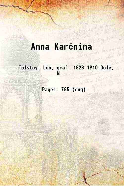 Anna KarÈnina 1886