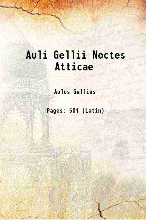 Auli Gellii Noctes Atticae 1824