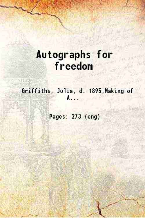 Autographs for freedom 1853