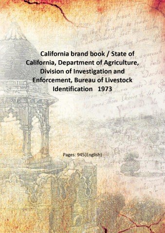 California brand book / State of California, Department of Agriculture, …
