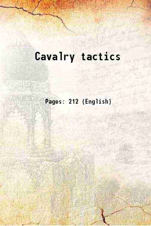 Cavalry tactics Volume Part-1 1841