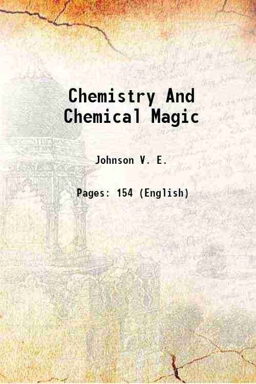 Chemistry And Chemical Magic 1928 | Immagine principale