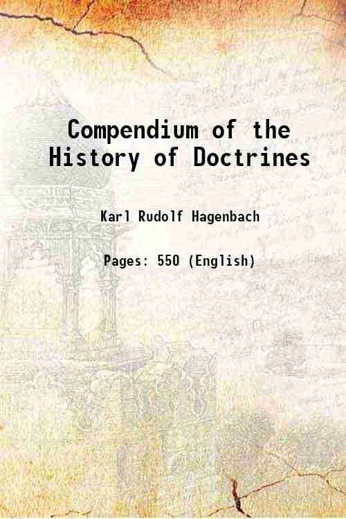 Compendium of the History of Doctrines 1858