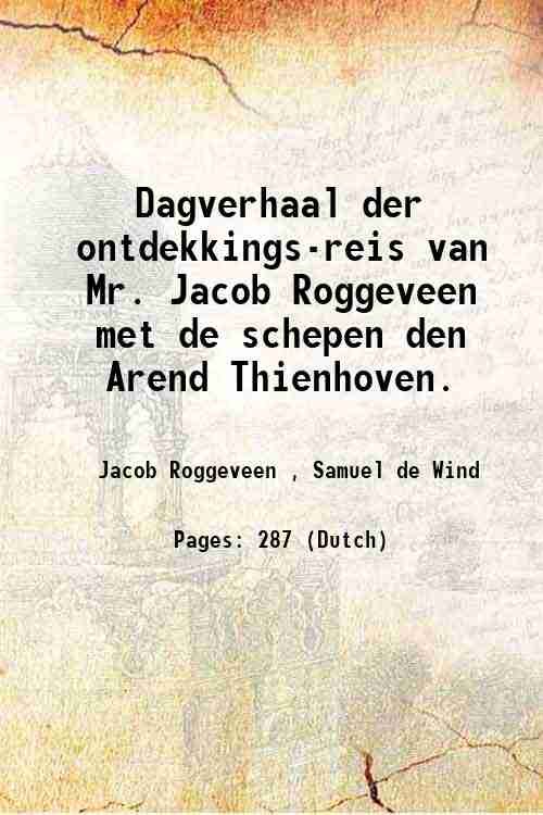 Dagverhaal der ontdekkings-reis 1838