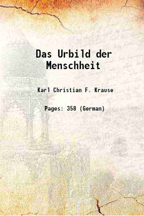 Das Urbild der Menschheit 1851