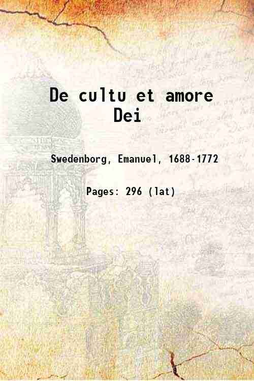 De cultu et amore Dei 1883