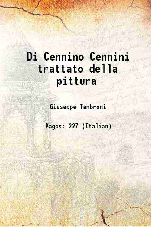 Di Cennino Cennini trattato della pittura 1821 | Immagine principale