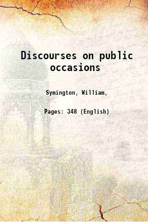 Discourses on public occasions 1851