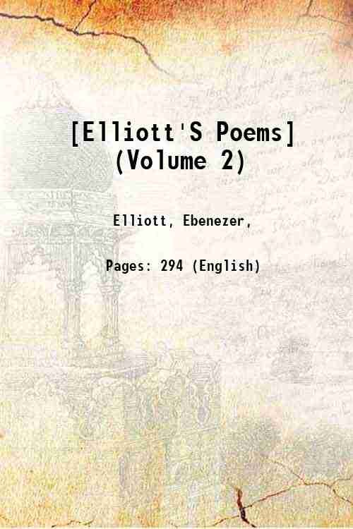 [Elliott'S Poems] (Volume 2) Volume 2 1834 | Immagine principale