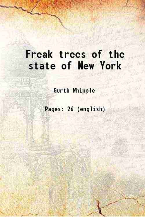 Freak trees of the state of New York 1926 | Immagine principale