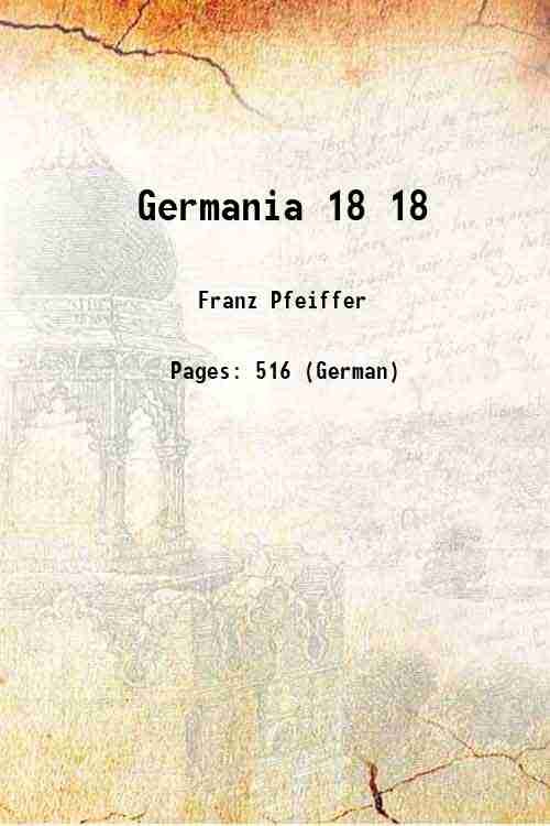 Germania Volume 18 1856