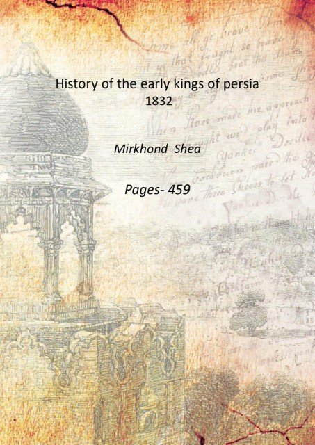 History of the early kings of persia 1832 | Immagine principale