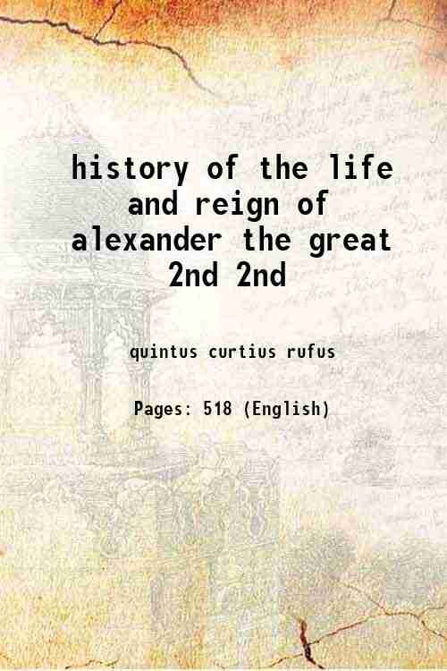 history of the life and reign of alexander the great … | Immagine principale