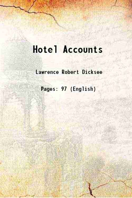Hotel Accounts 1905