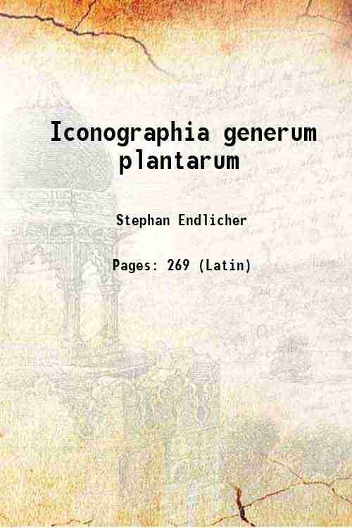 Iconographia generum plantarum 1838