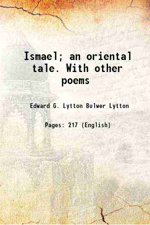 Ismael; an oriental tale. With other poems 1820 | Immagine principale