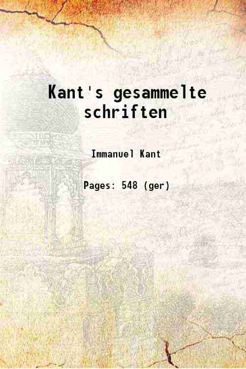Kant's gesammelte schriften Volume 20 1942