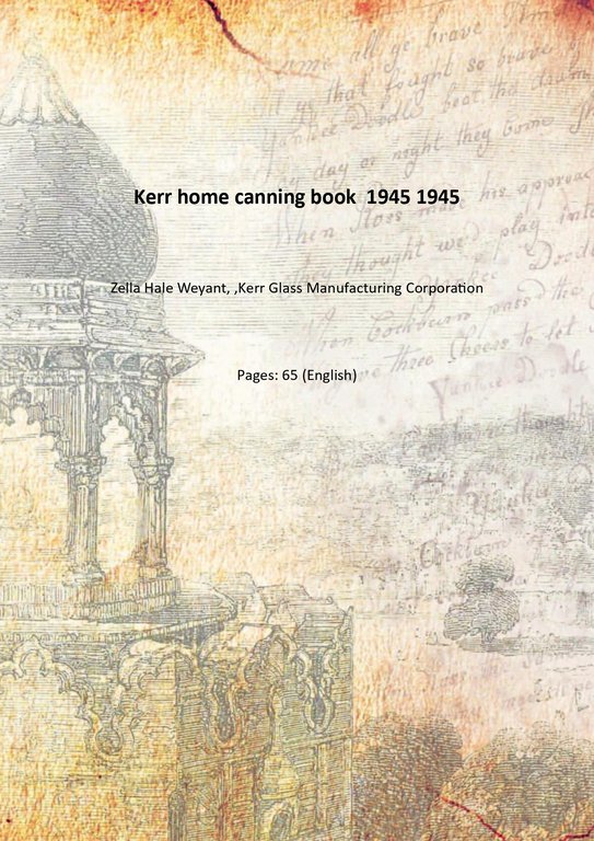 Kerr home canning book Volume 1945 1945