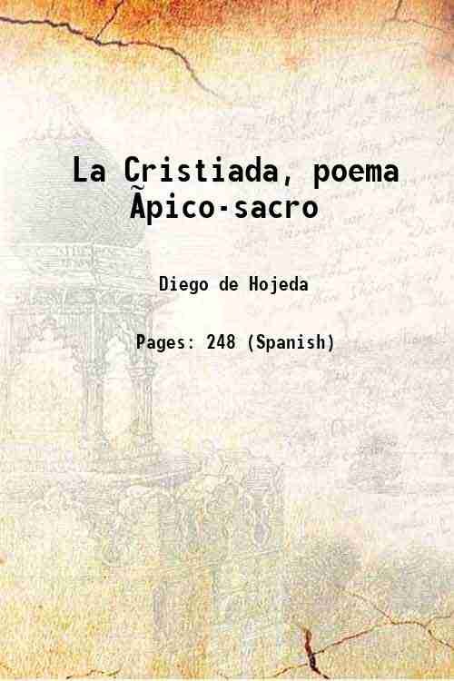 La Cristiada, poema √pico-sacro 1837