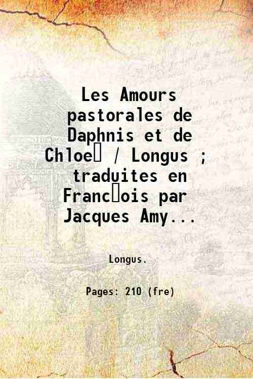 Les Amours pastorales de Daphnis & Chloe? 1876