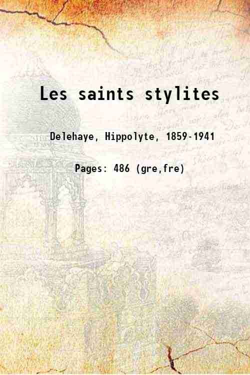Les saints stylites 1923