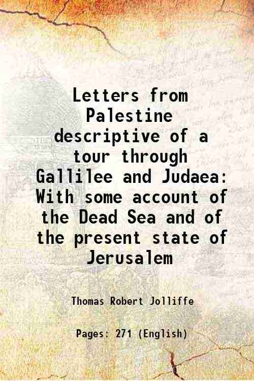 Letters from Palestine descriptive of a tour through Gallilee and … | Immagine principale