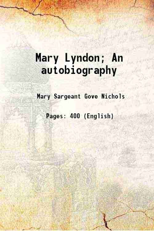 Mary Lyndon; An autobiography 1855