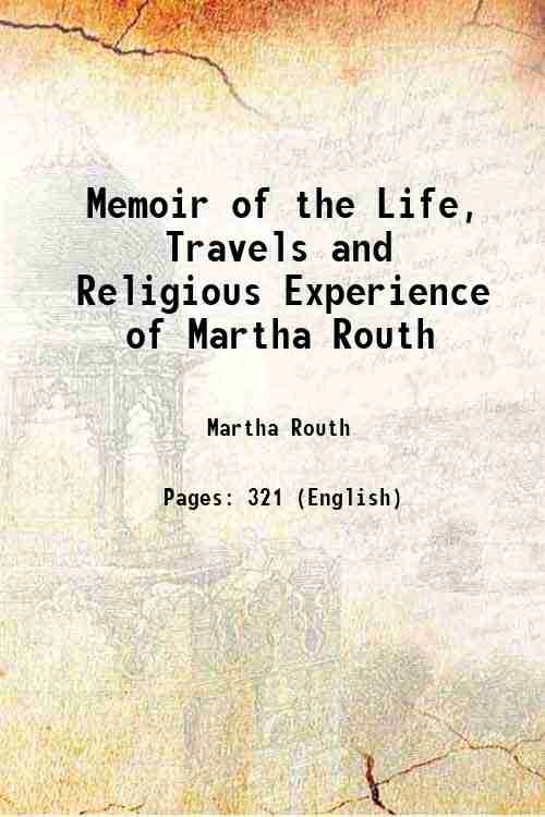 Memoir of the Life, Travels and Religious Experience of Martha … | Immagine principale