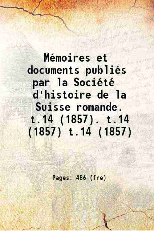 MÈmoires et documents publiÈs par la SociÈtÈ d'histoire de la …