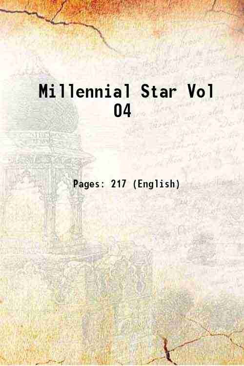 Millennial Star Vol 04 Volume 4 1844