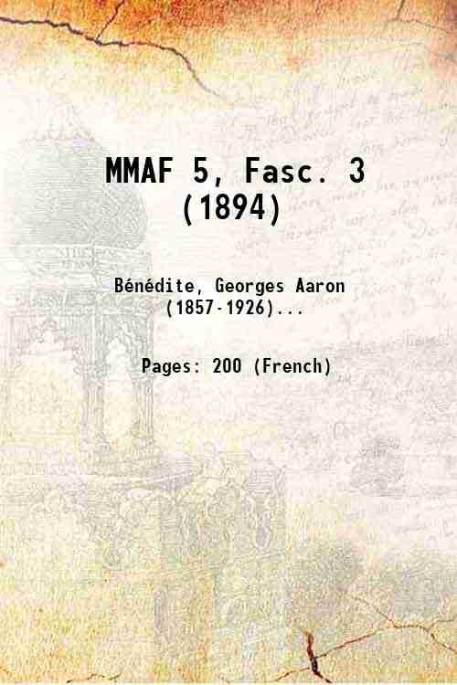 MMAF 5, Fasc. 3 (1894) 1894