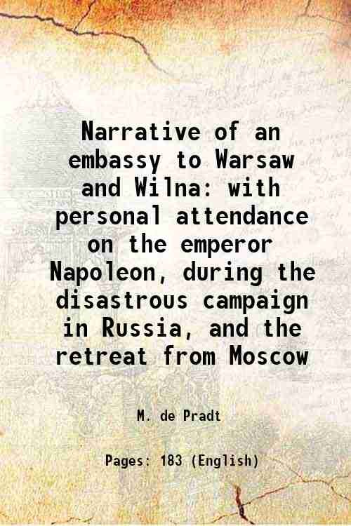 Narrative of an embassy to Warsaw and Wilna with personal …