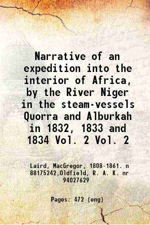 Narrative of an expedition into the interior of Africa, by …